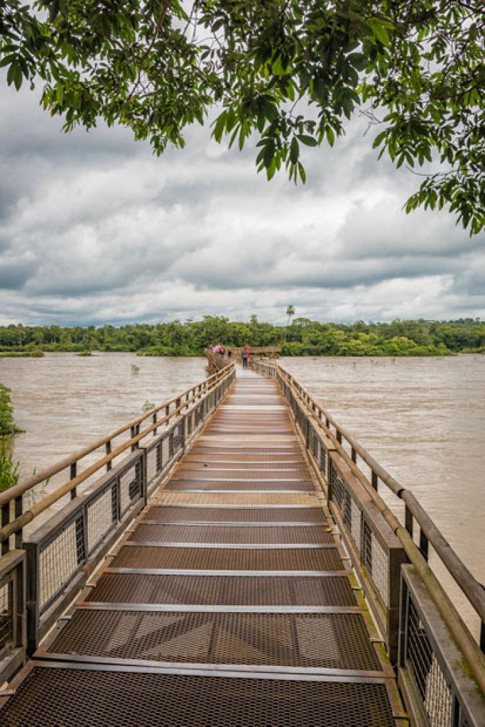 Walkway over the Iquazu River, Misiones Province, Argentina