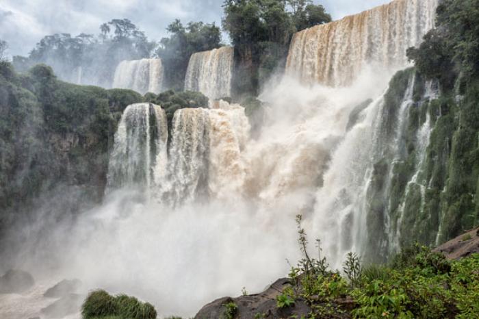 At the foot of Devils Throat, Iguazu Falls