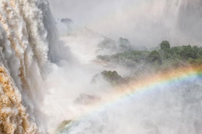 Rainbow in Devils Throat, Iguazu Falls, Brazil