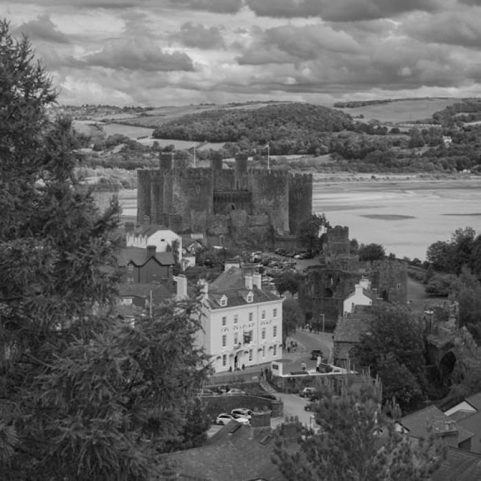 Conwy Castle from the Town Walls, Conwy, North Wales