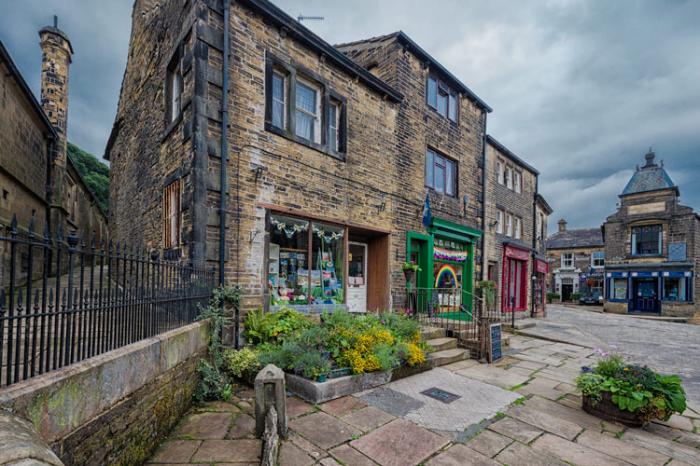 At the top of Main Street, Haworth, West Yorkshire