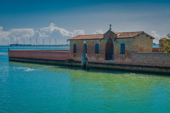 Small abandoned Church, San Giacomo in Paludo Island, Venetian Lagoon