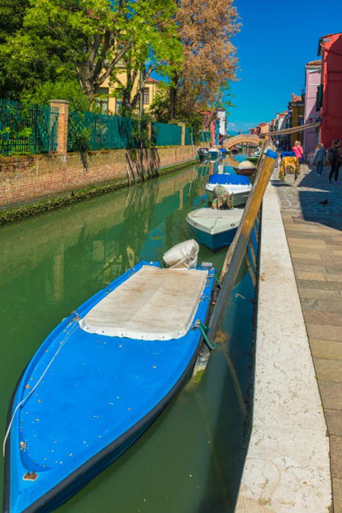 Moored fishing boats, Island of Burano, Venetian Lagoon