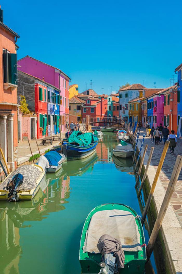 The idyllic and colourful Island of Burano, Venetian Lagoon