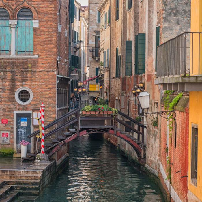 Idyllic small bridge, Venice