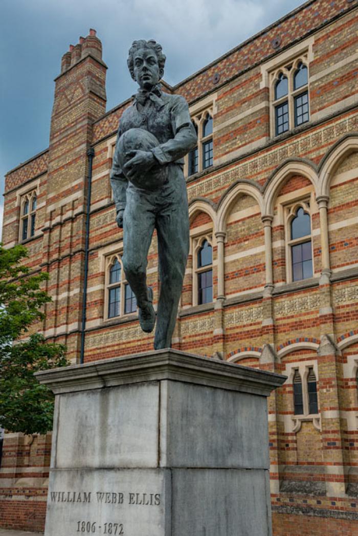 William Webb Ellis Statue, Rugby School, Rugby, Warwickshire
